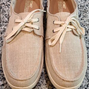 NWOB Mens Tom Burlap Boat style shoes Size 11.5
